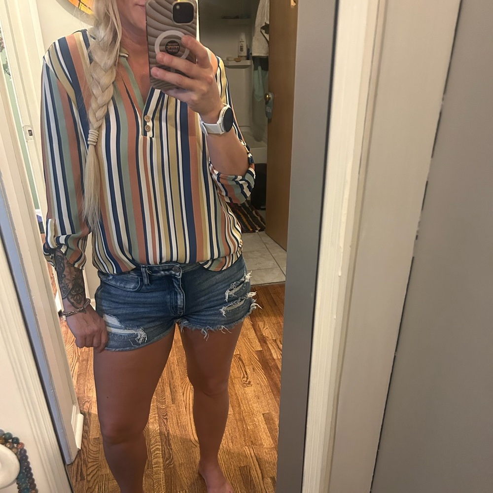 Striped Multicolor Women's Top